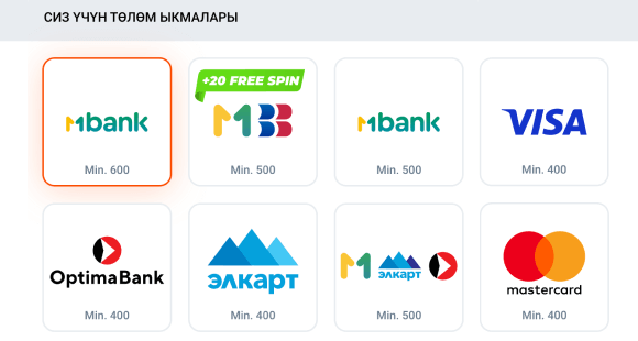 Mostbet төлөм параметрлери