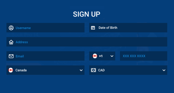 Mostbet Registration Form